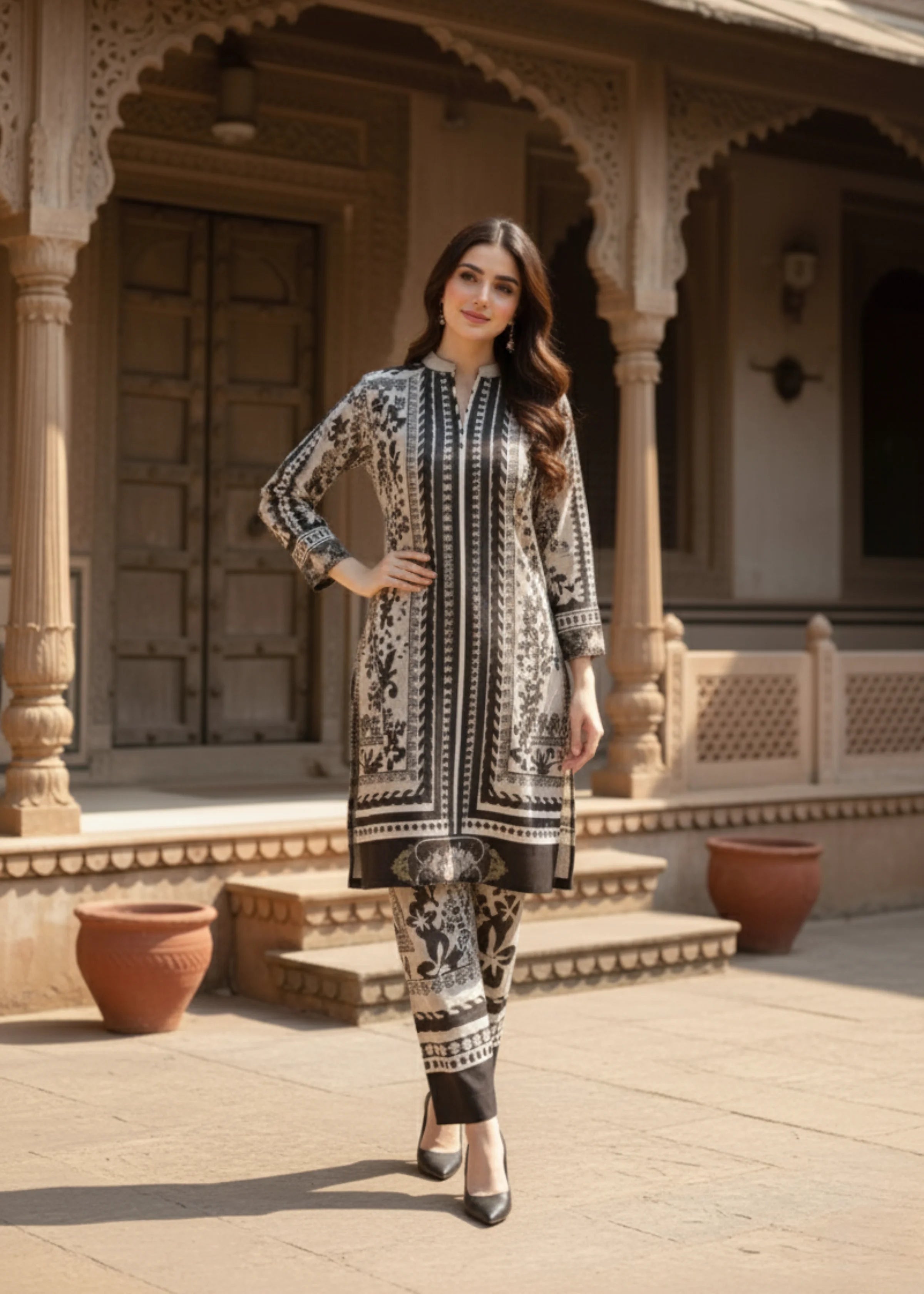 Celebrity Style Rayon Printed Co-Ord Set for Women
