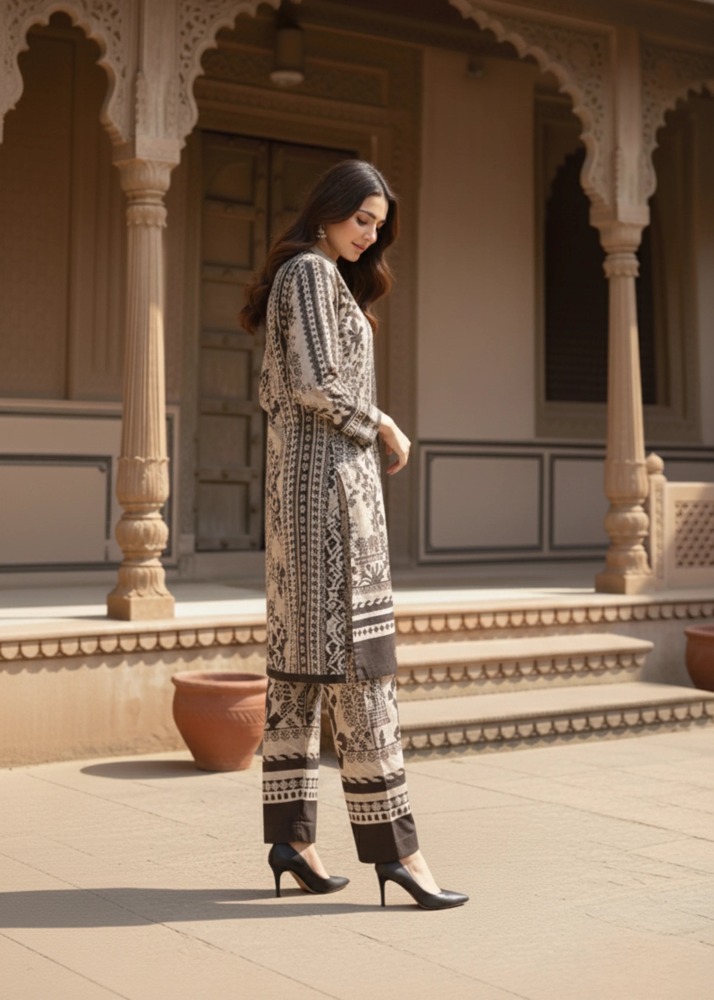 Celebrity Style Rayon Printed Co-Ord Set for Women