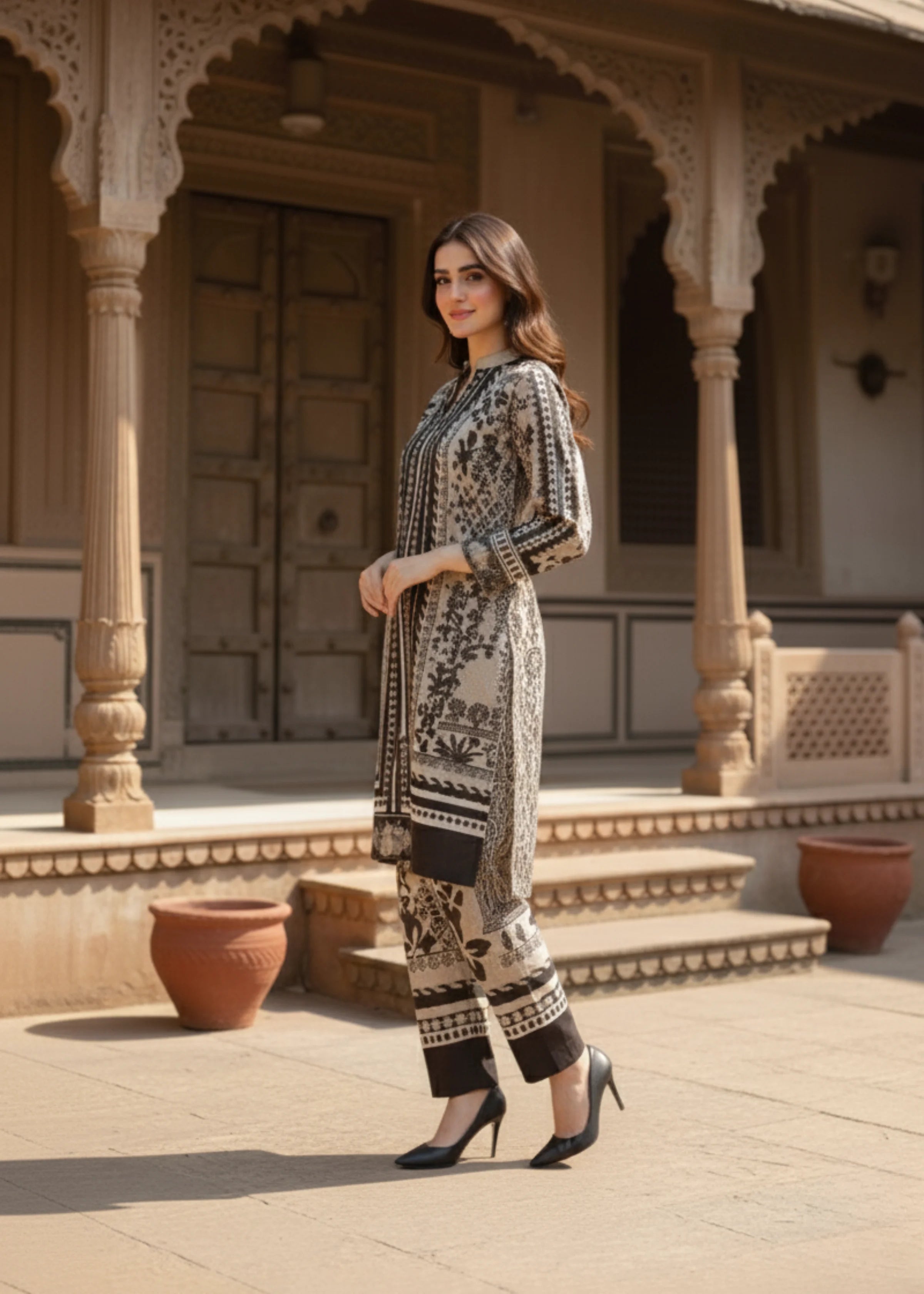 Celebrity Style Rayon Printed Co-Ord Set for Women