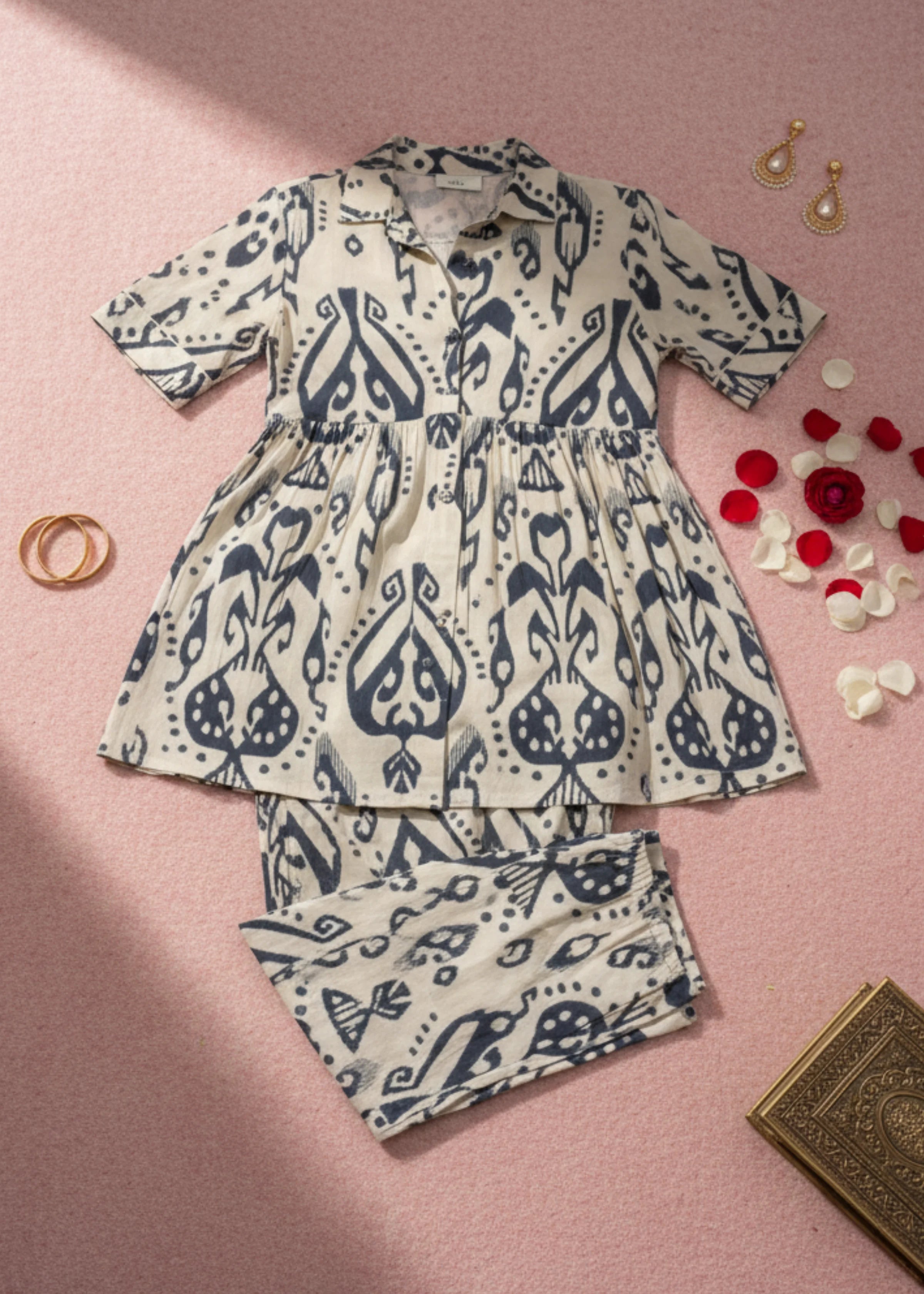 Trendy Cotton Printed Co-ord Set for Women Stylish Daily Wear